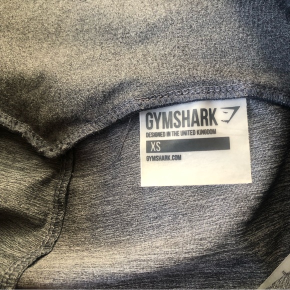 ❤️Gymshark Two-Tone Grey Crossover Waist Leggings Size XS - Picture 8 of 9